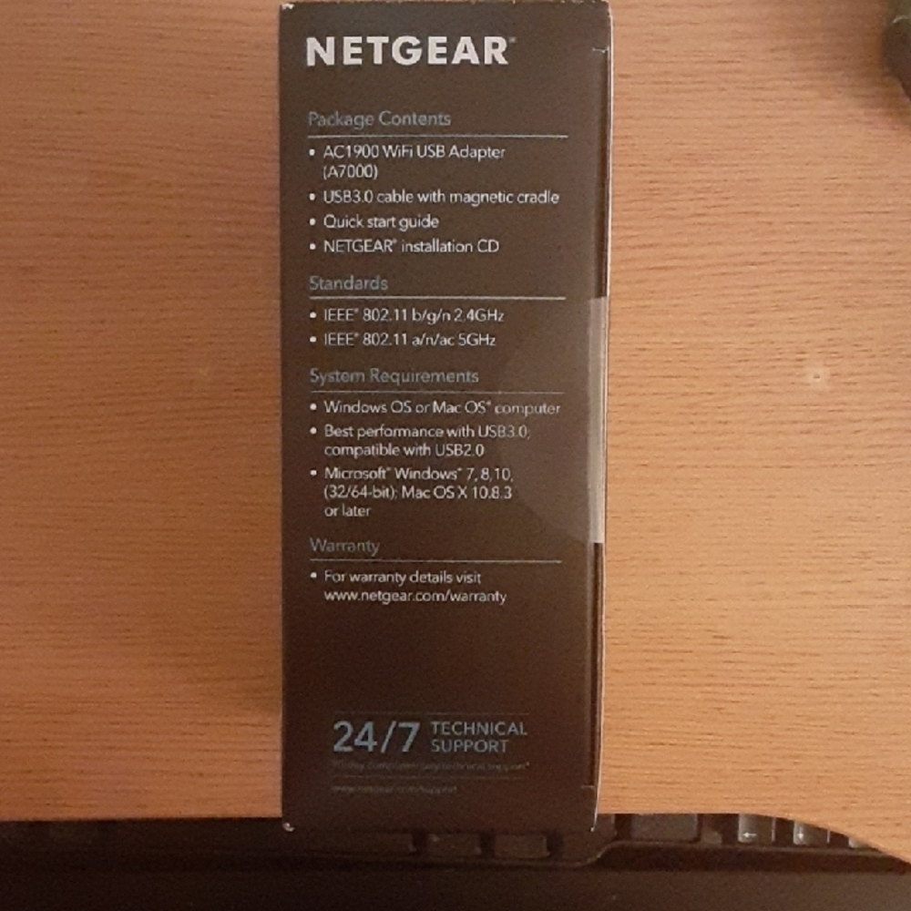 NETGEAR Nighthawk AC1900 WiFi USB Adapter - Black - Picture 4 of 6